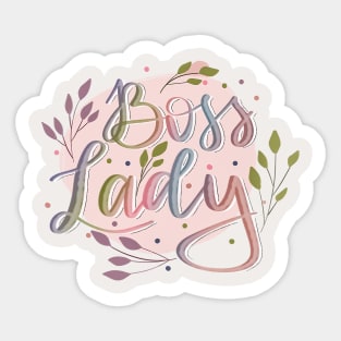 Boss Lady Small Business Owner Sticker